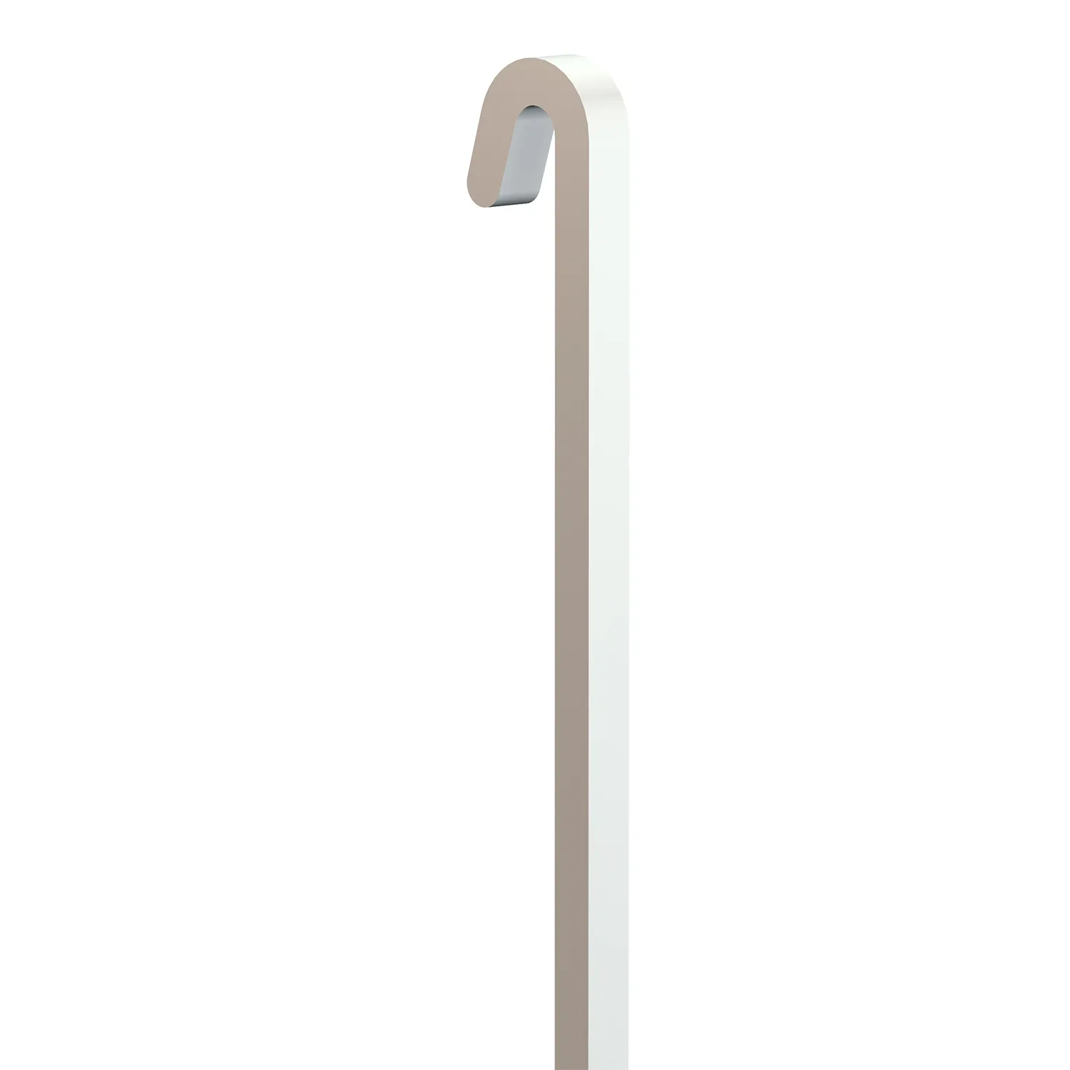 Weiße Stange 4x4 mm aus Stahl für Classic Rail+ Bilderschienen